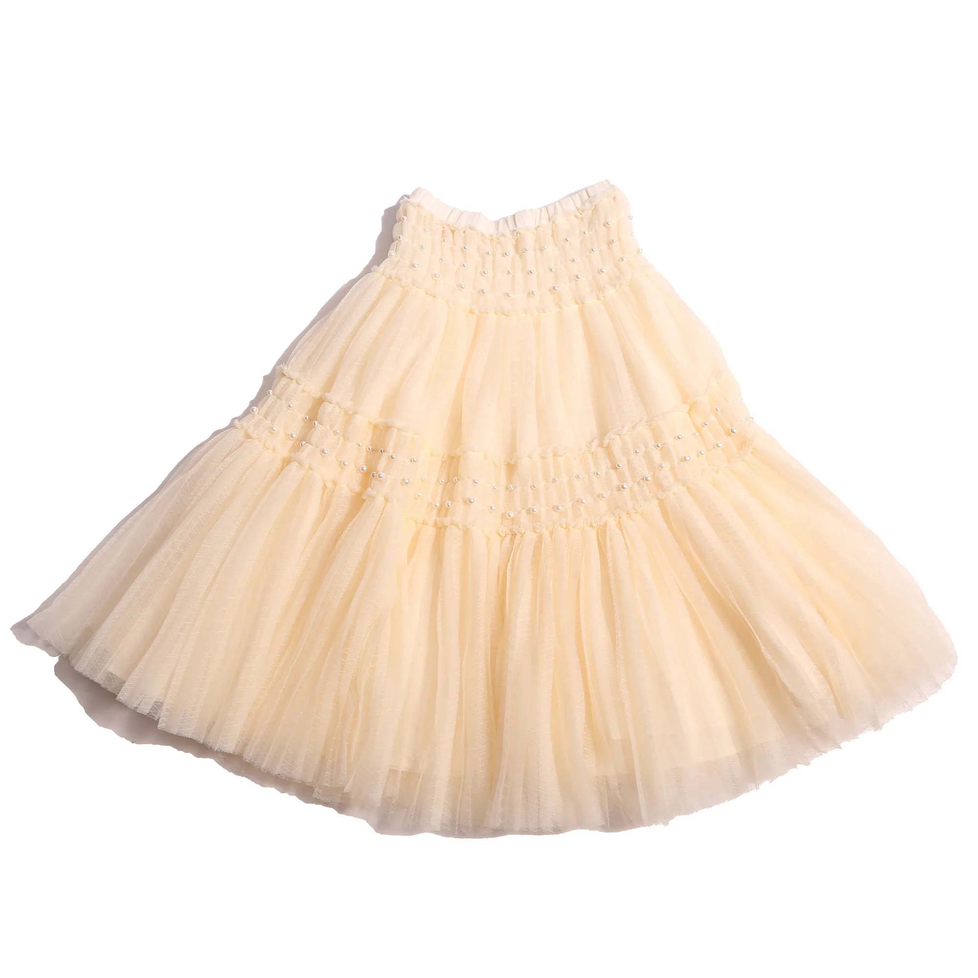 GAEL CRUSH PLEATED MAXI SKIRT