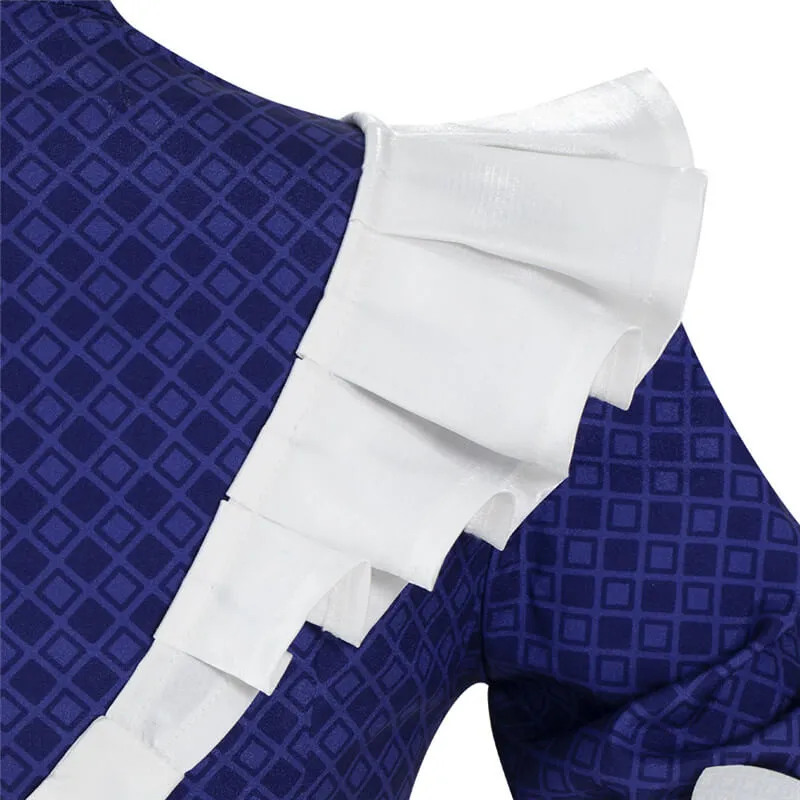 Game Arena of Valor Coffee Maid Dress Lovely Sexy Daji Dress Blue Maid Cosplay Costume