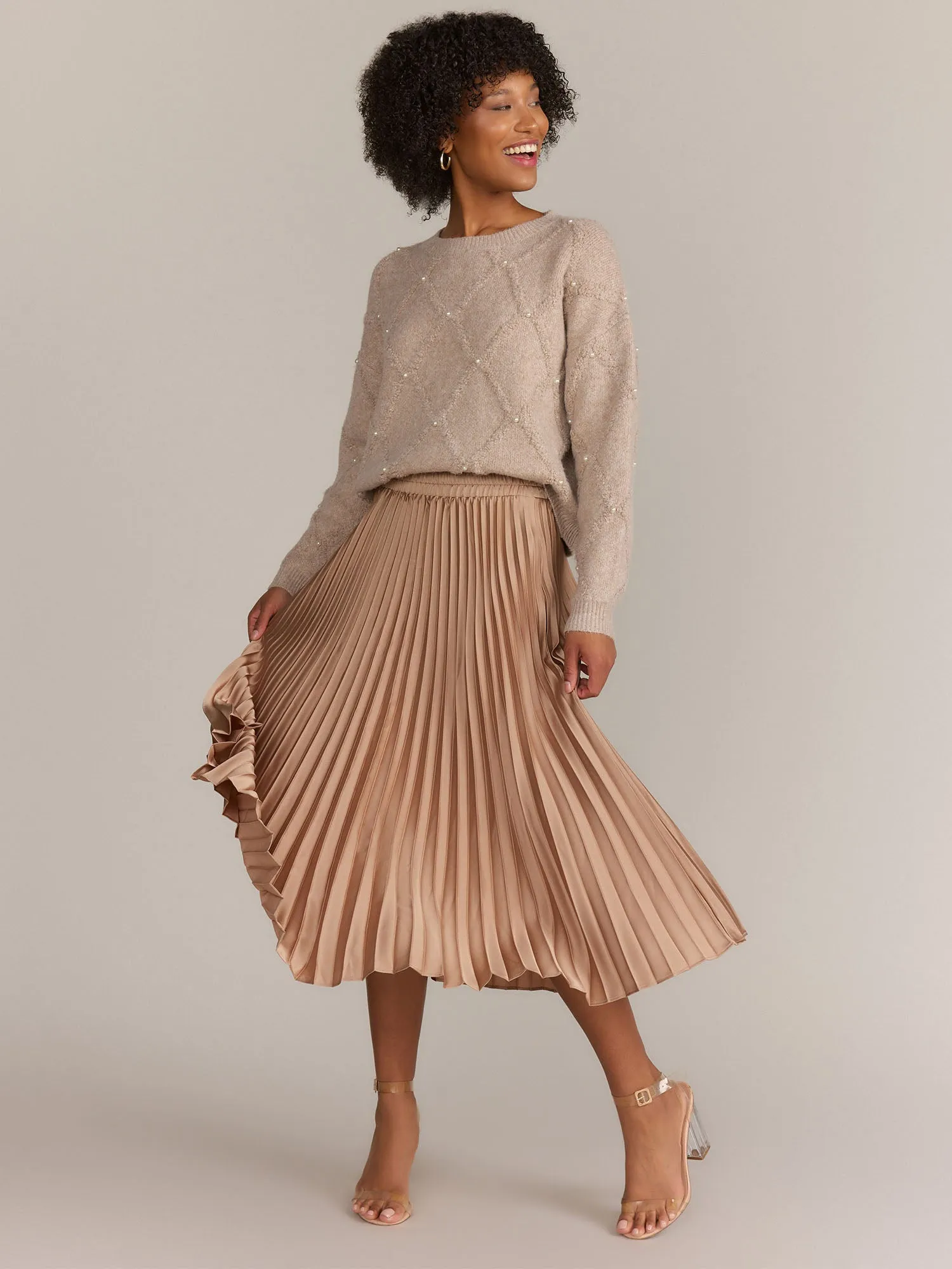 Gilli Pleated Midi Skirt - Brands We Love