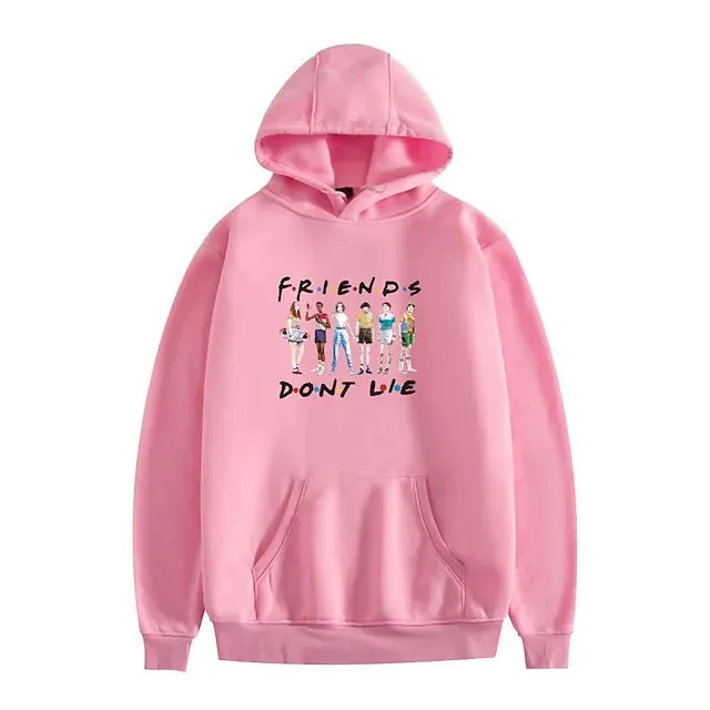 GRAPHIC PRINT HOODIE WITH ANIME LOGO