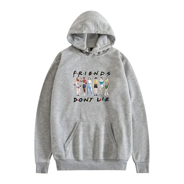 GRAPHIC PRINT HOODIE WITH ANIME LOGO