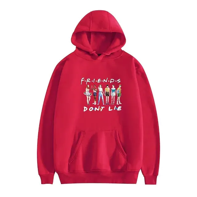 GRAPHIC PRINT HOODIE WITH ANIME LOGO