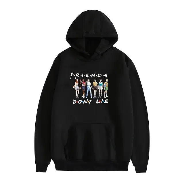 GRAPHIC PRINT HOODIE WITH ANIME LOGO