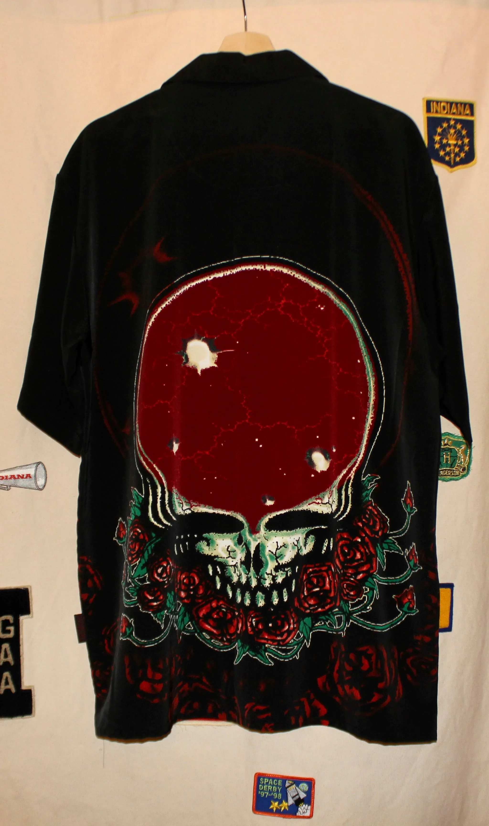 Grateful Dead Space Your Face DragonFly Button-Up Shirt: L
