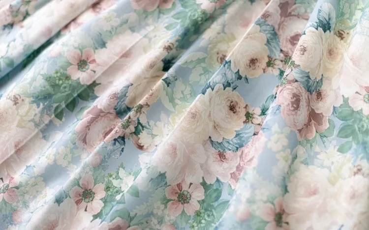 Green Floral Oil Painting Jumper Skirt Dress