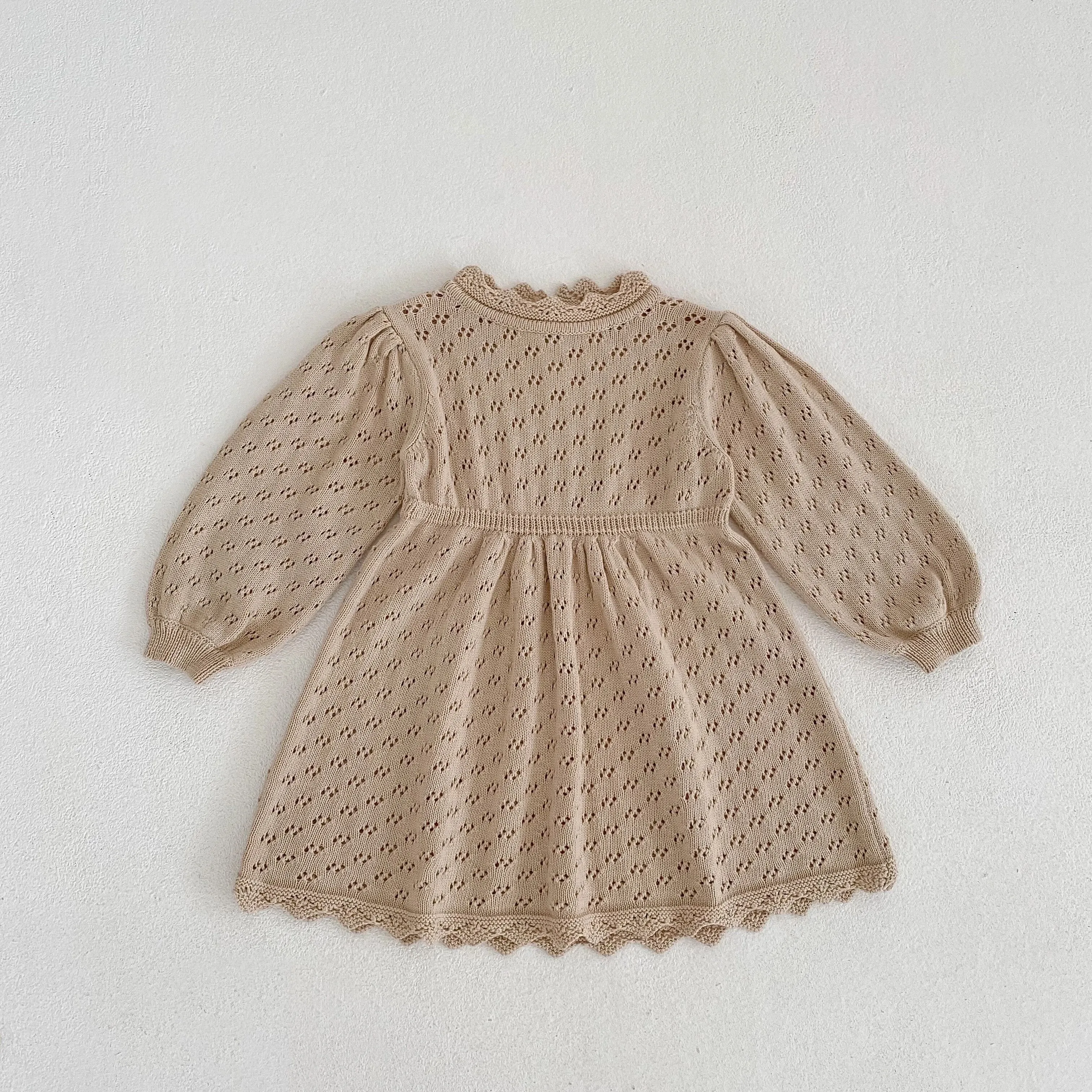 Hollow Out Knit Dress - OAT