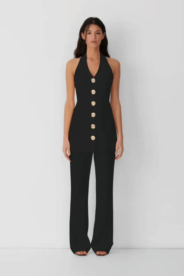Irida Vest Dress Noir