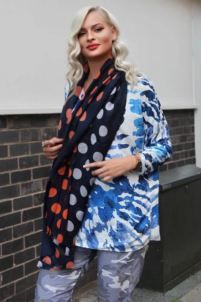 Italian Tie Dye Fine Knit Top