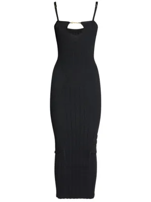 Jacquemus   La Robe Sierra Bretelles knit midi dress 