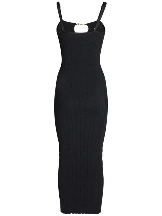 Jacquemus   La Robe Sierra Bretelles knit midi dress 