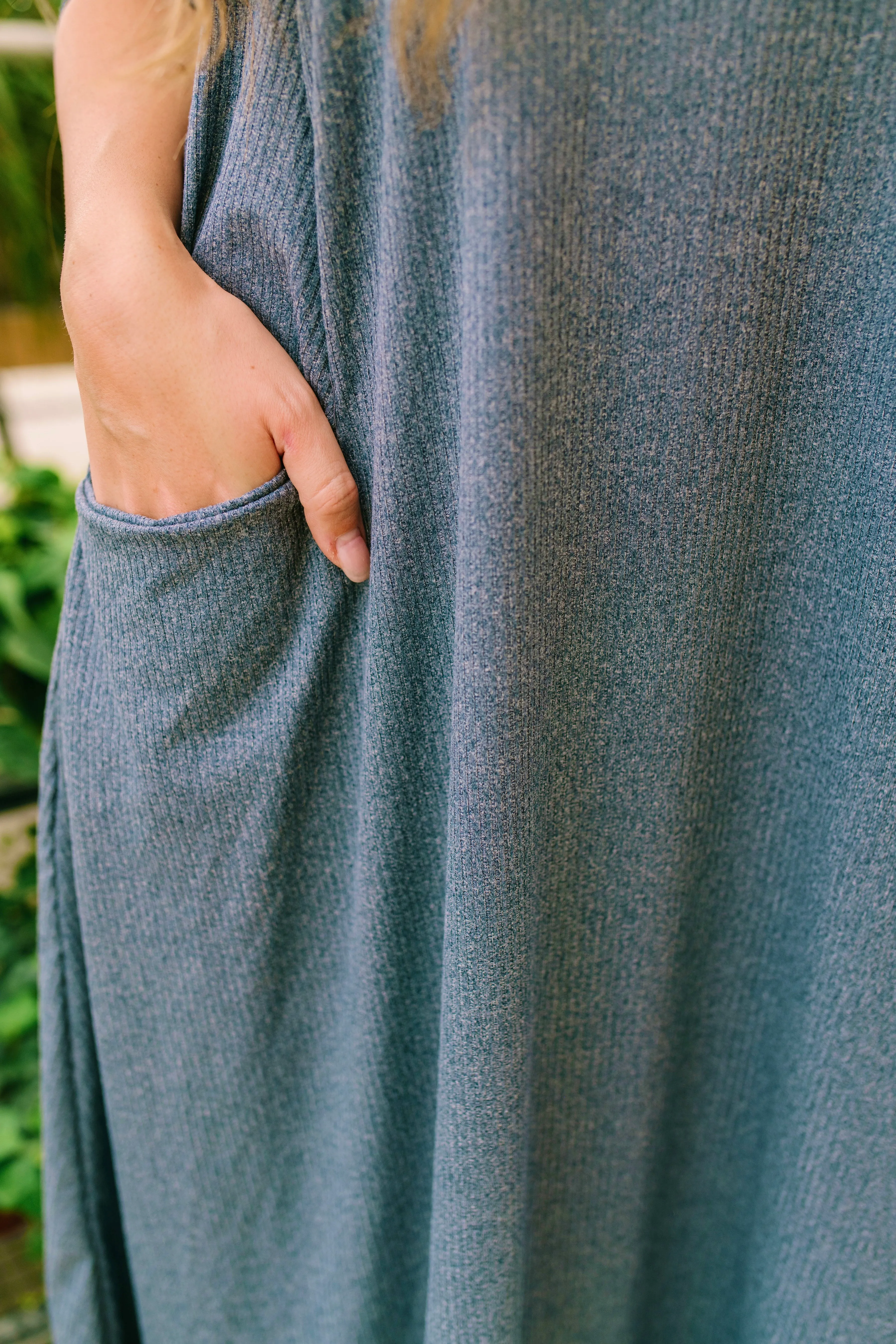 Jessi Dress Denim Ribbed