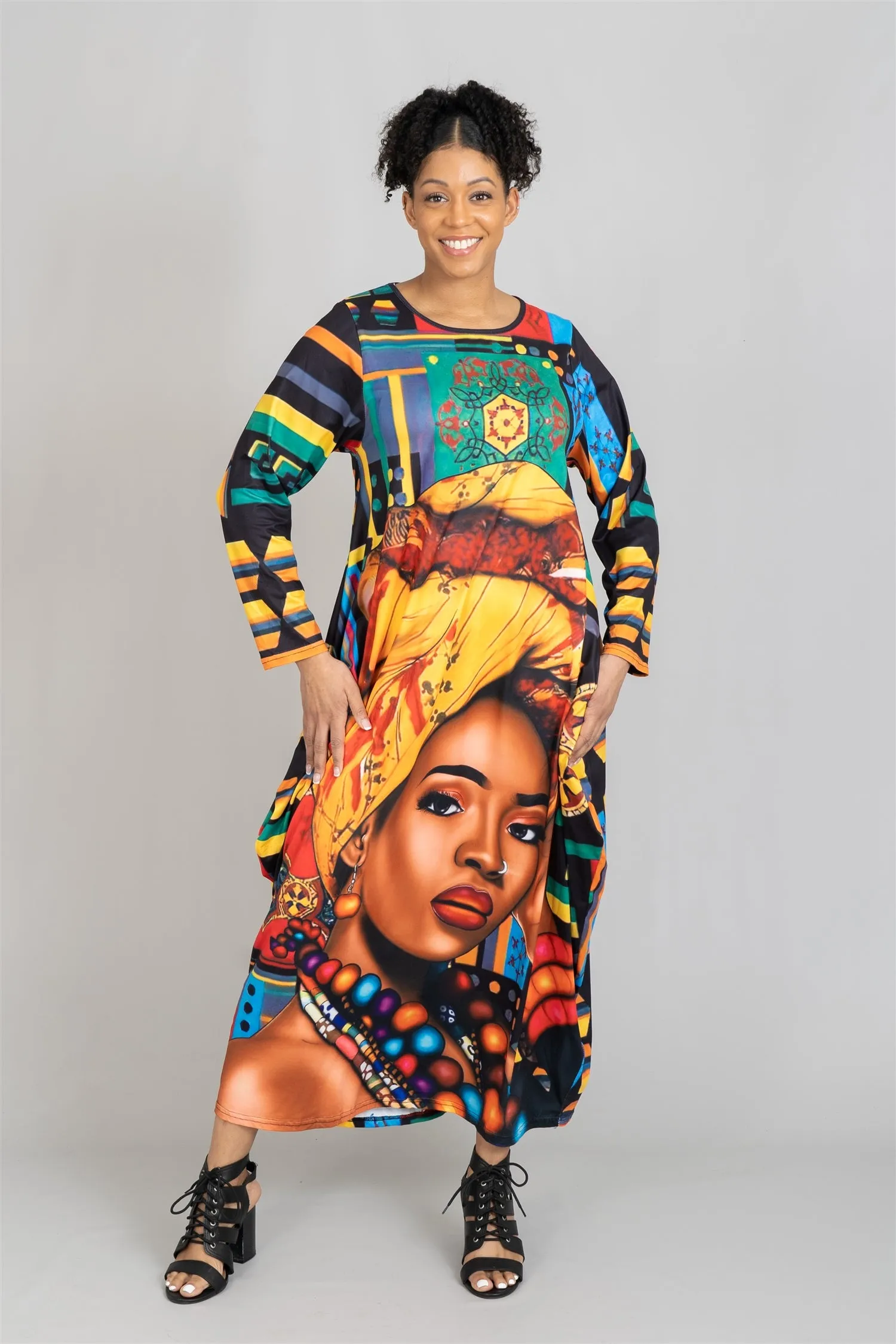 KaraChic CHH22120 Knit Maxi Dress