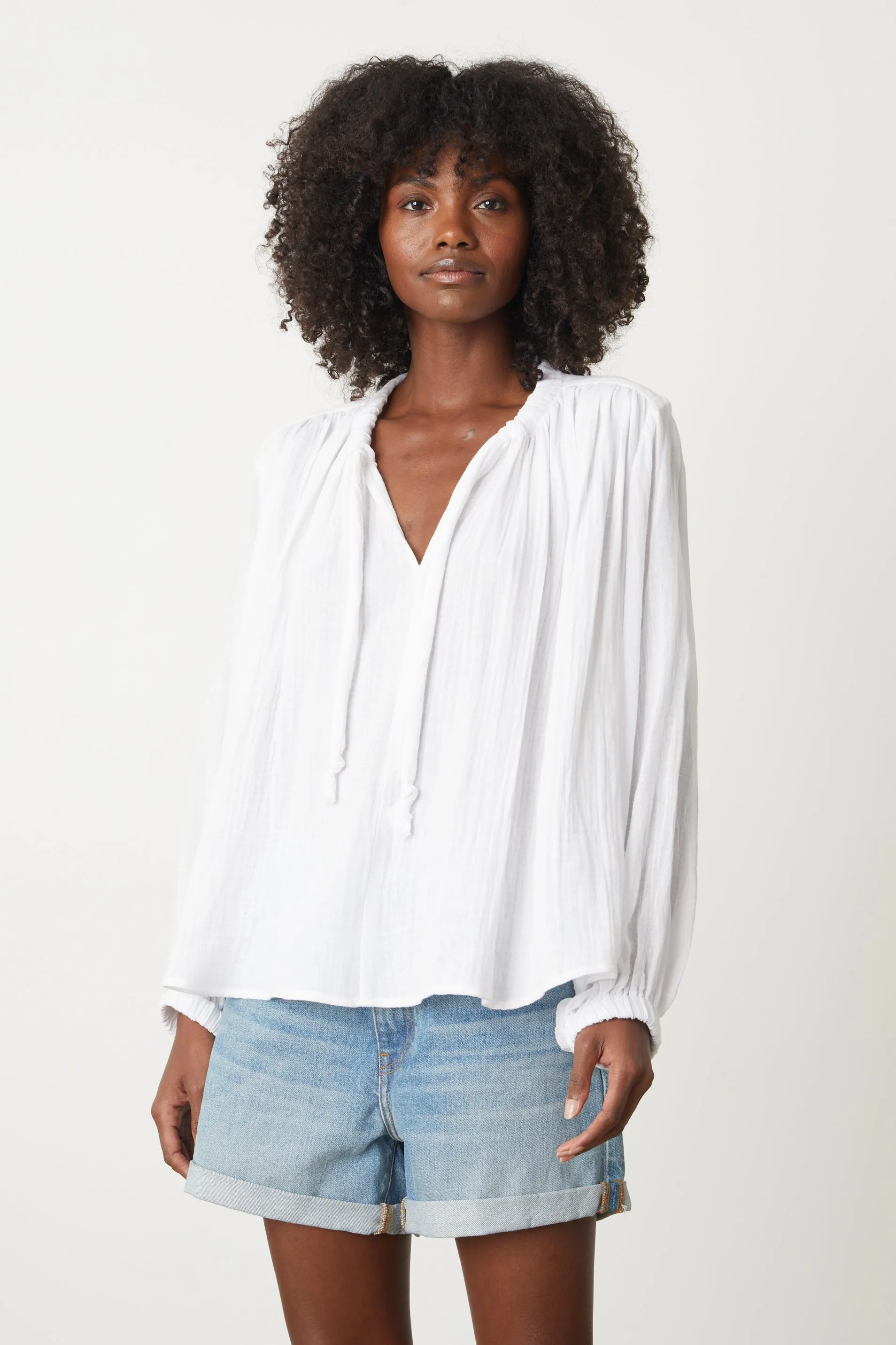 Kathleen | Cotton Gauze Blouse