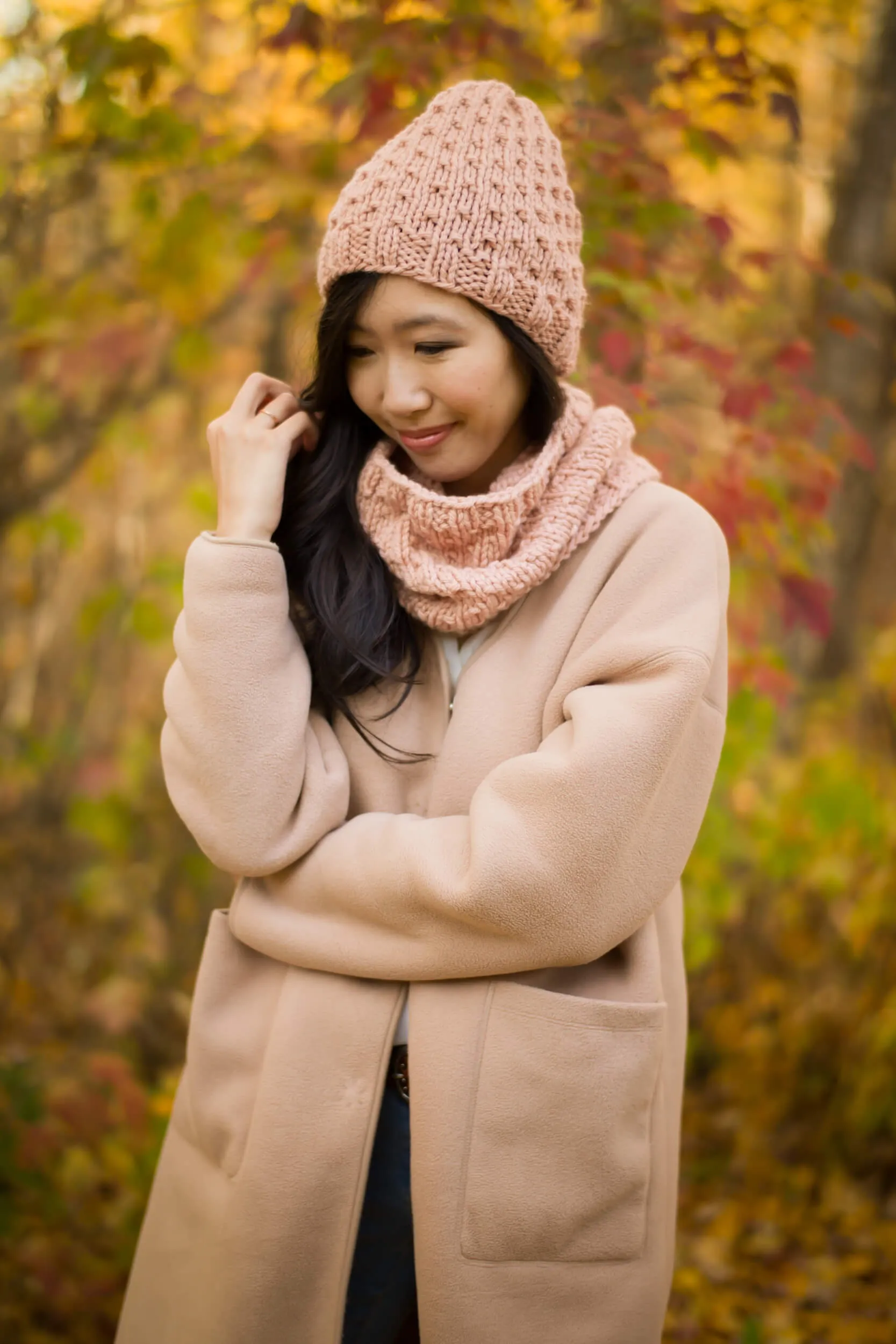 Knit Kit - Bulky Dotty Beanie and Cowl