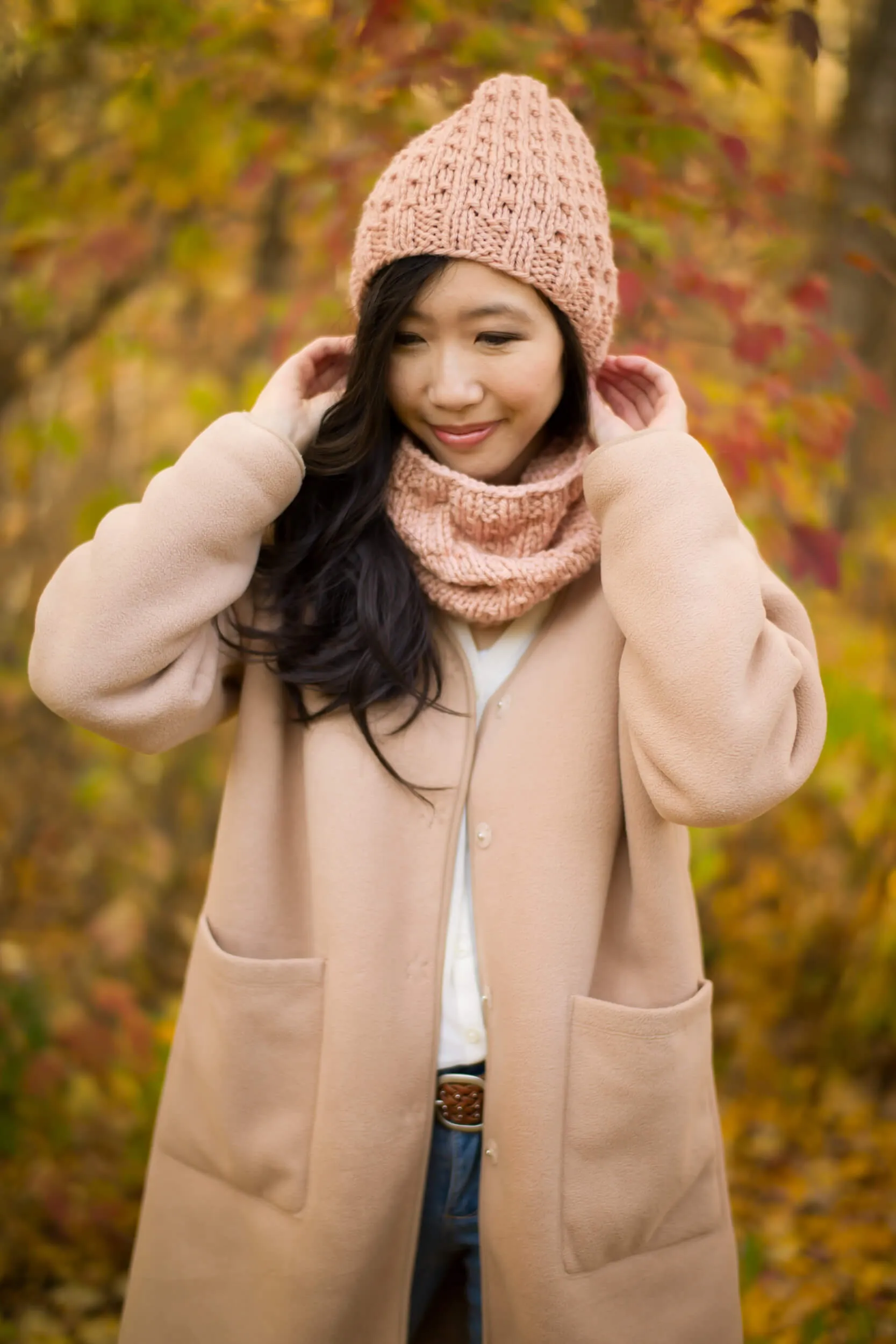 Knit Kit - Bulky Dotty Beanie and Cowl