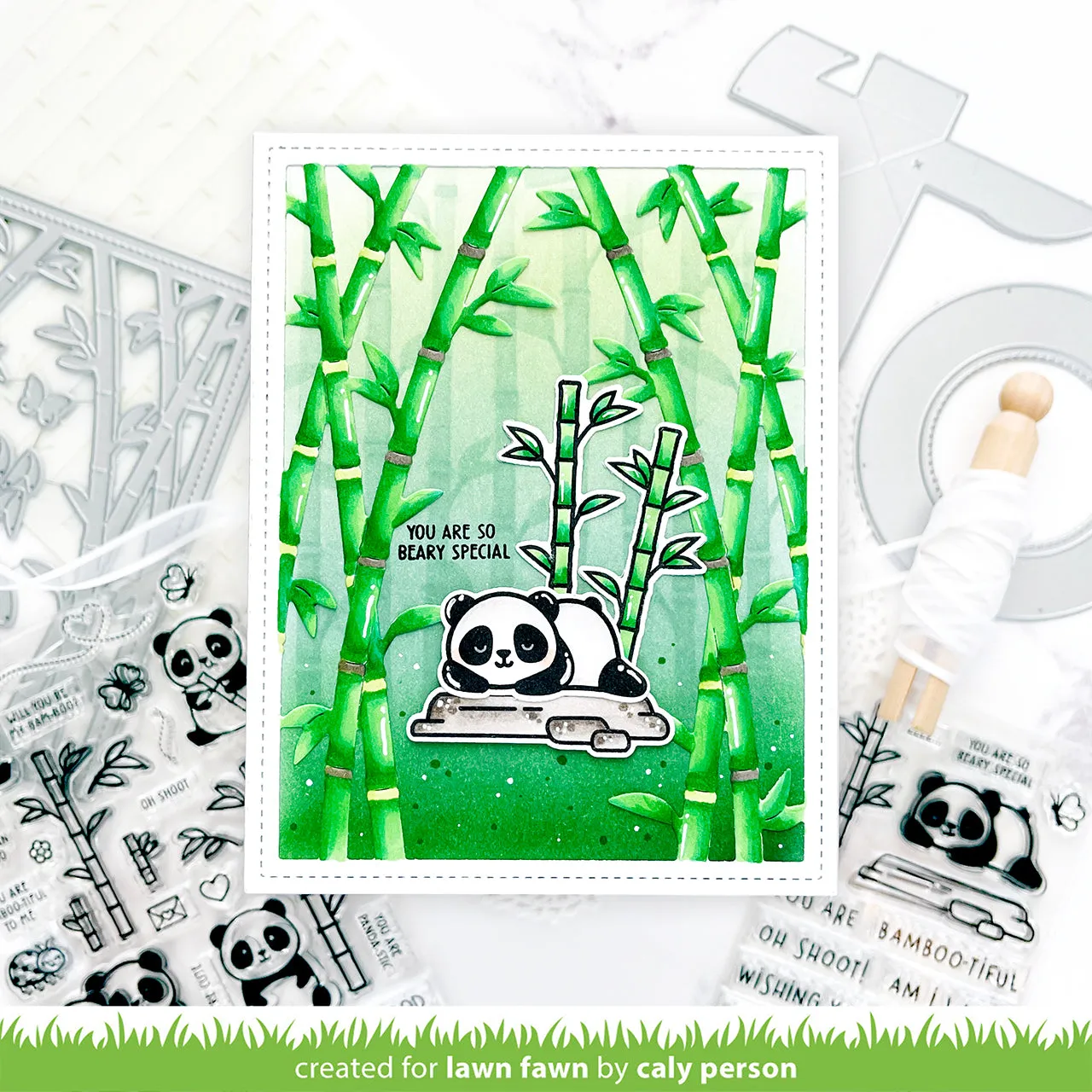 LAWN FAWN: Backdrop | Bamboo Forest | Portrait | Lawn Cuts Die