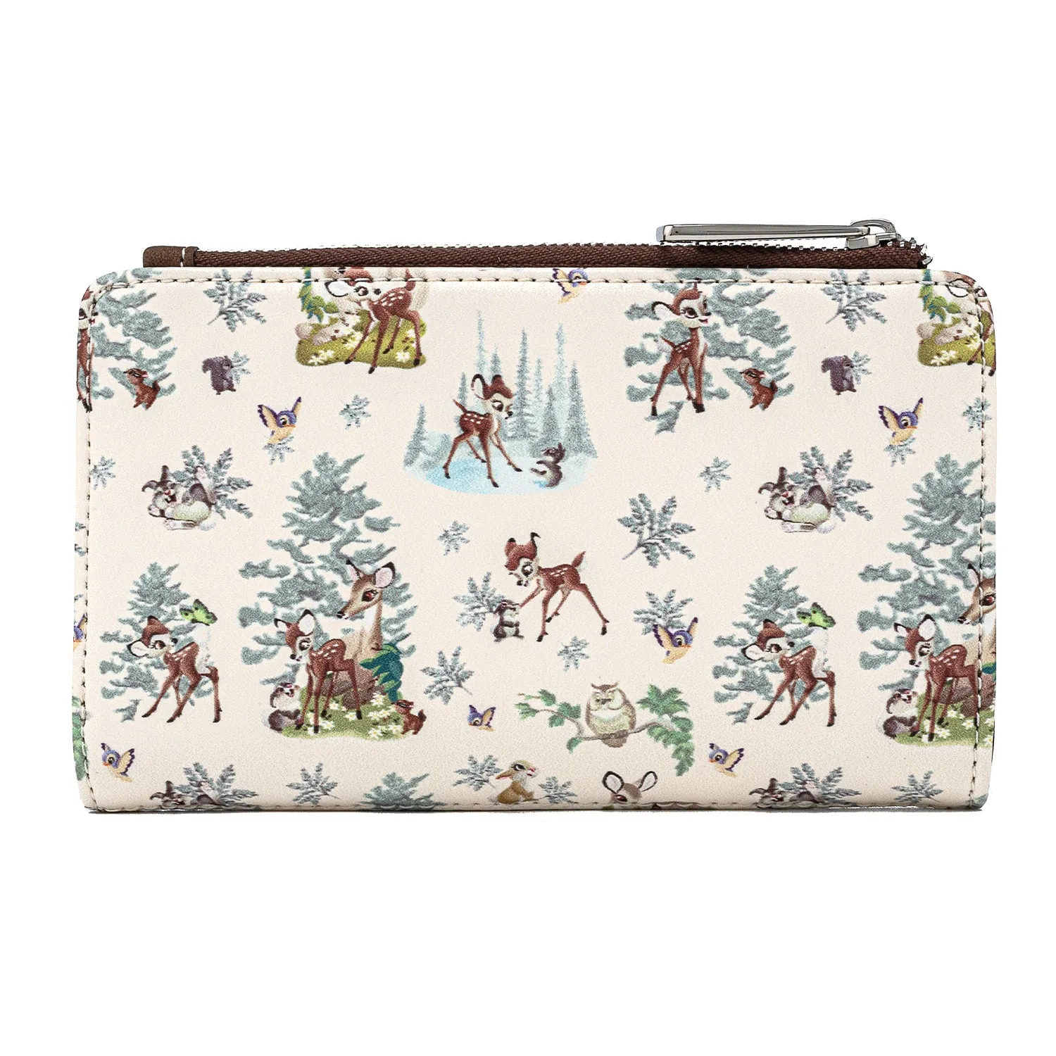 Loungefly x Disney Bambi Forest AOP Zip Purse