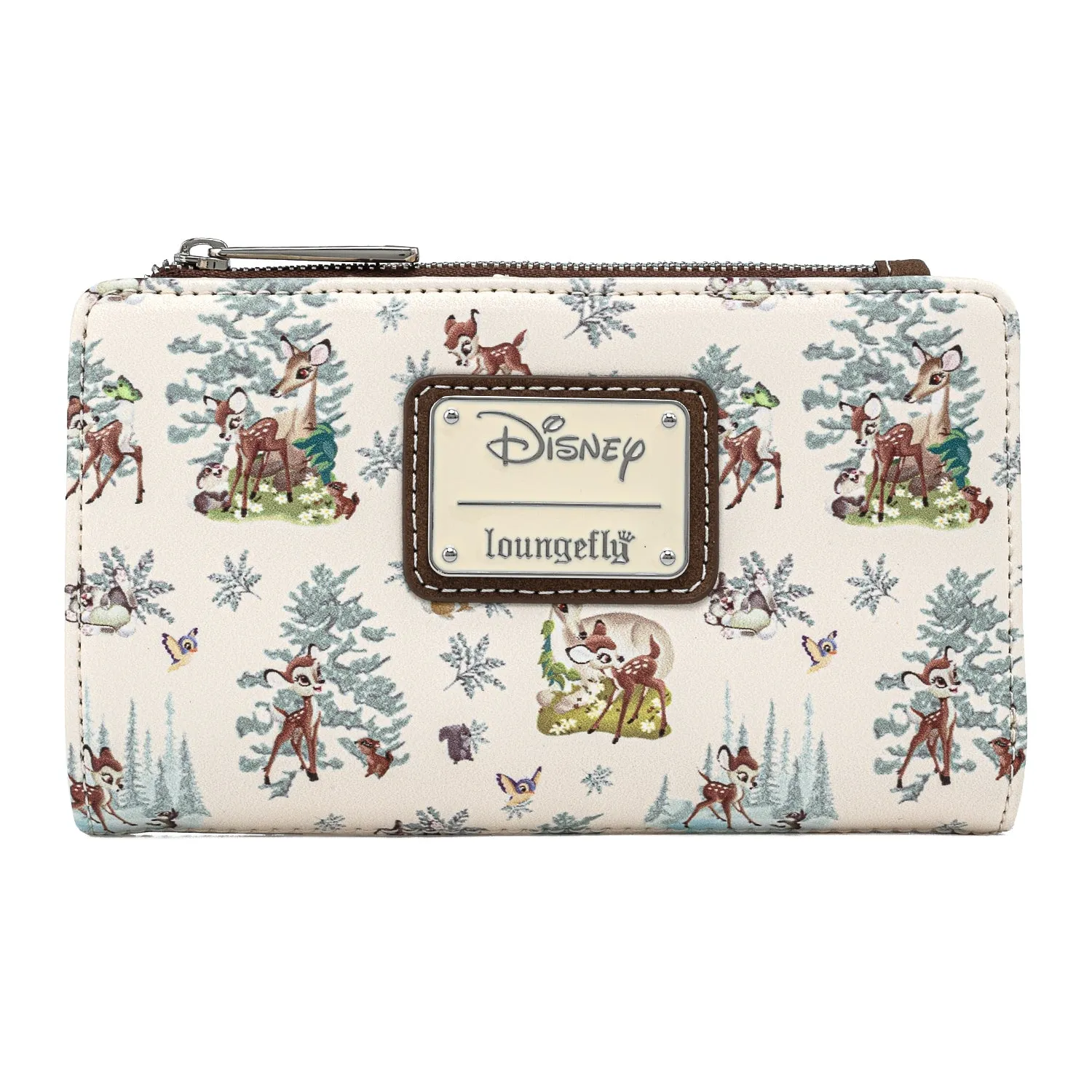 Loungefly x Disney Bambi Forest AOP Zip Purse