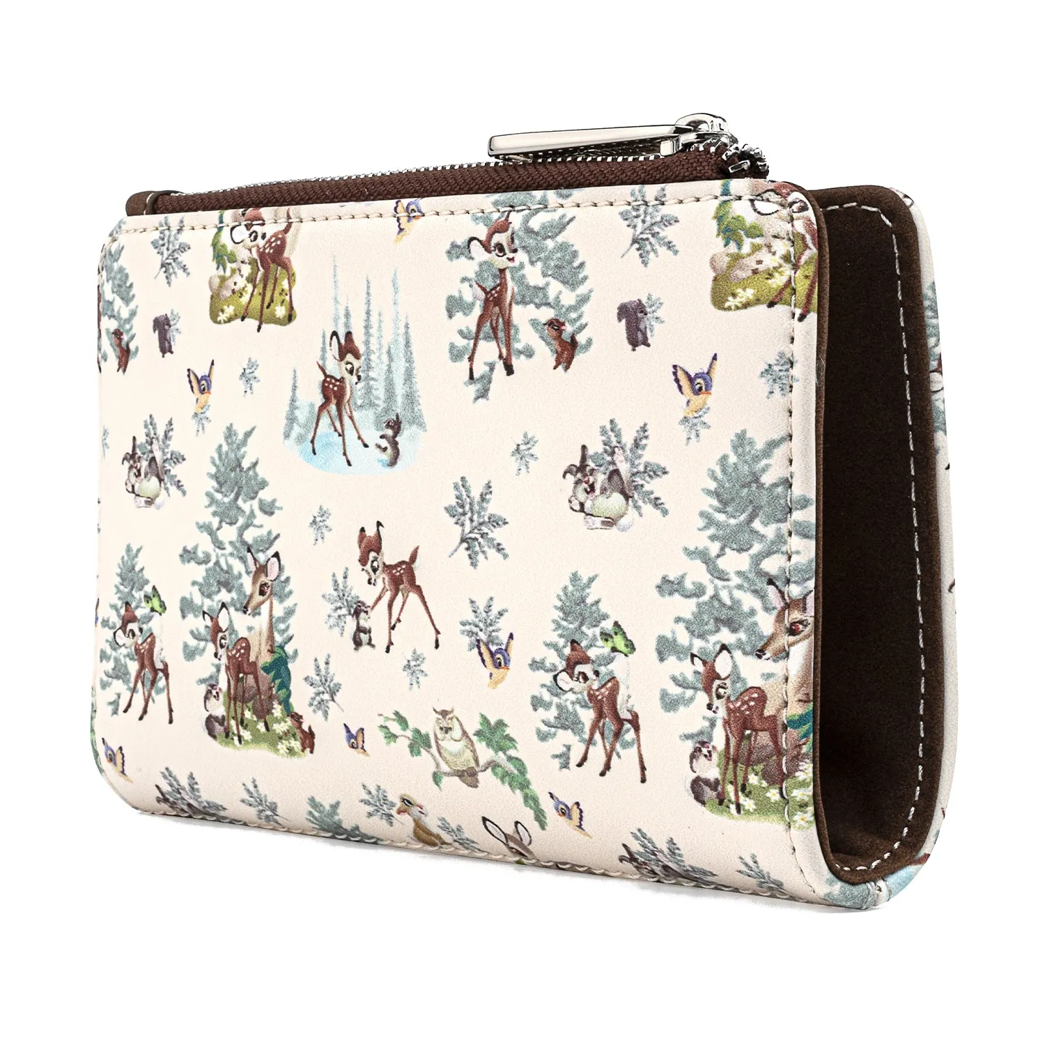 Loungefly x Disney Bambi Forest AOP Zip Purse