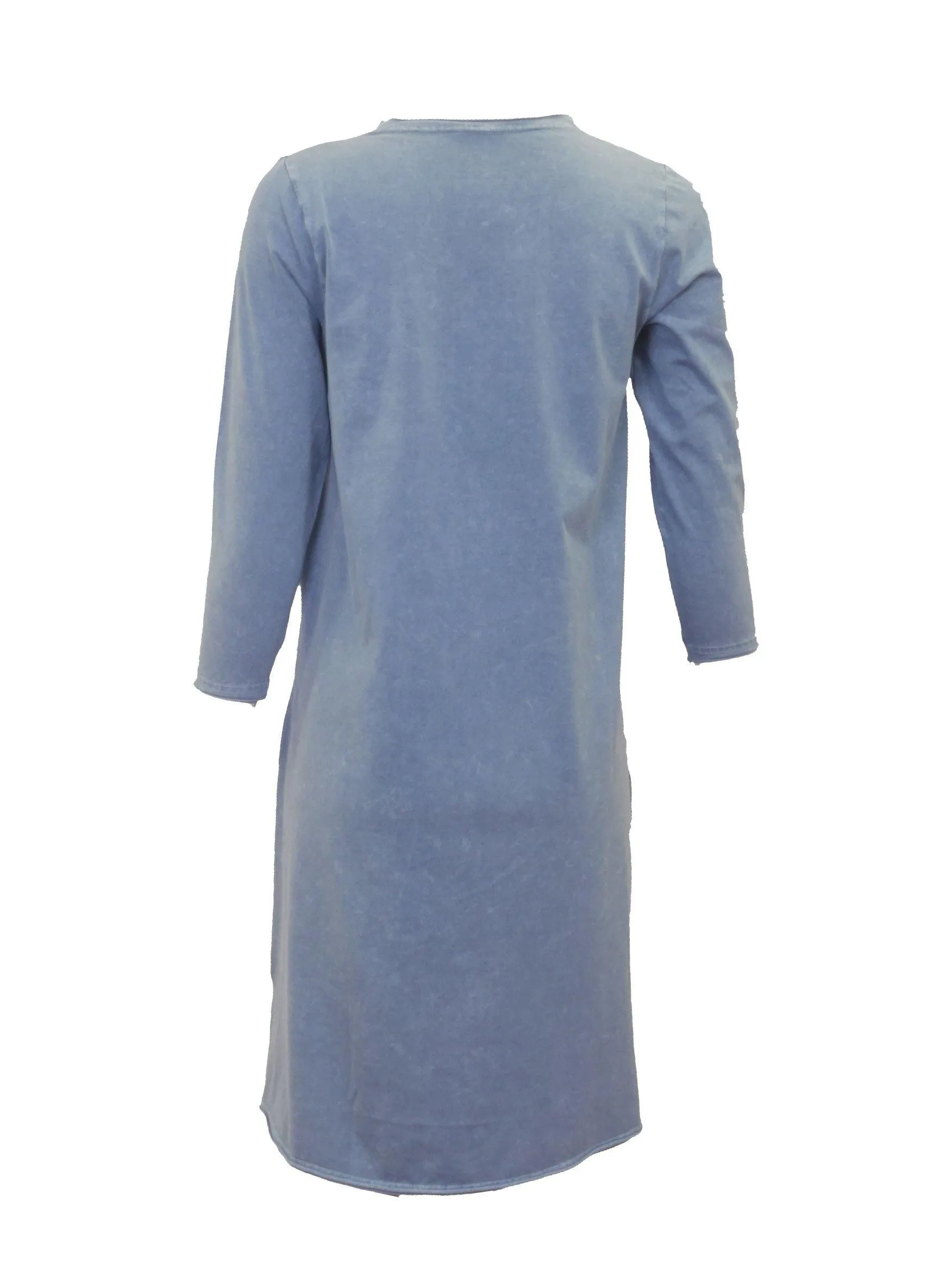 Love and Laughter Denim Washed Flower Dress