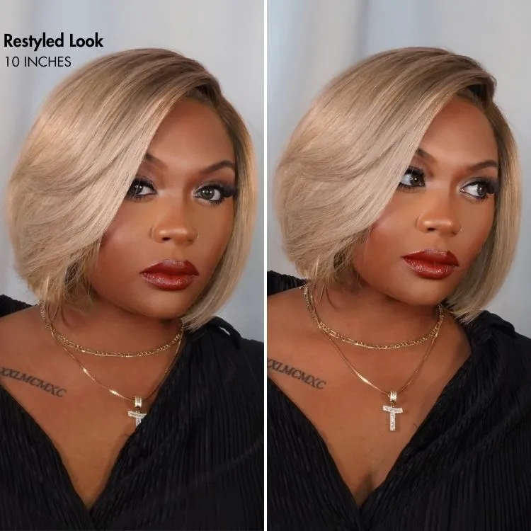 Luvme All-Day Comfort Wig Blunt Cut Bob Glueless Minimalist HD Lace Short Human Hair Wig Pre-Cut Lace