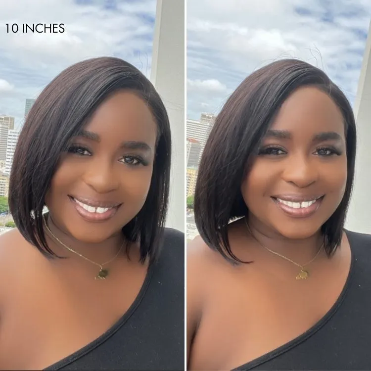 Luvme All-Day Comfort Wig Blunt Cut Bob Glueless Minimalist HD Lace Short Human Hair Wig Pre-Cut Lace