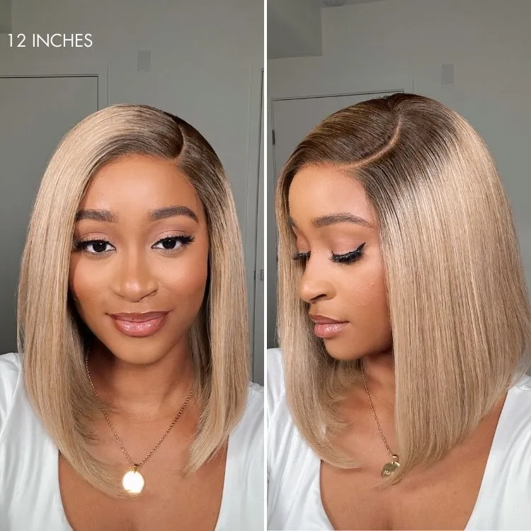 Luvme All-Day Comfort Wig Blunt Cut Bob Glueless Minimalist HD Lace Short Human Hair Wig Pre-Cut Lace