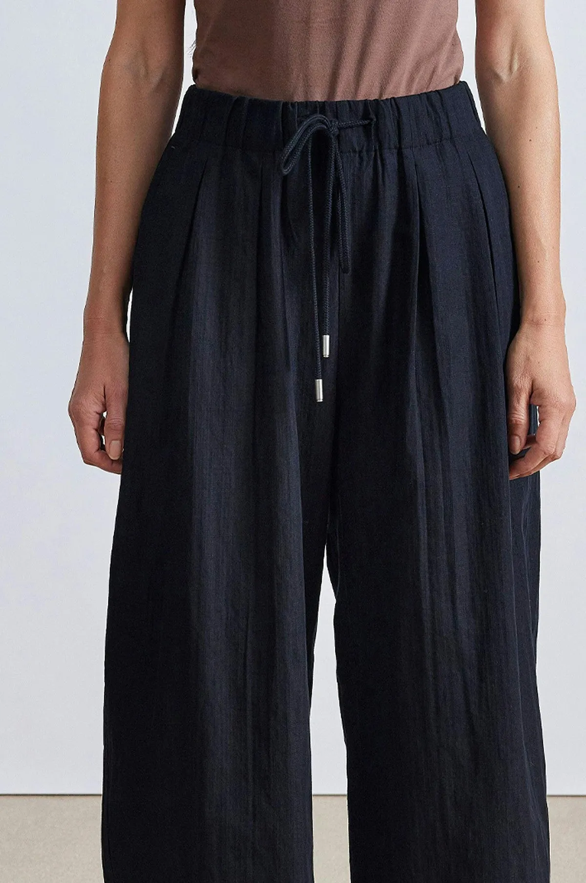 Manu Drawstring Pant Black