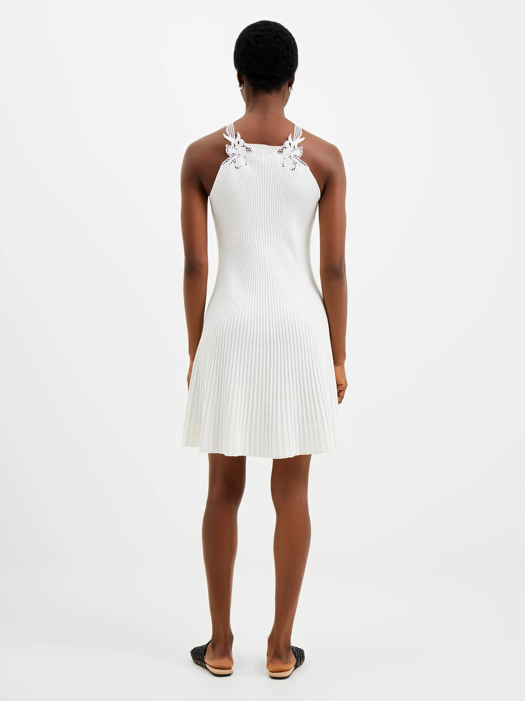 Mari Knit Lace Mix Dress