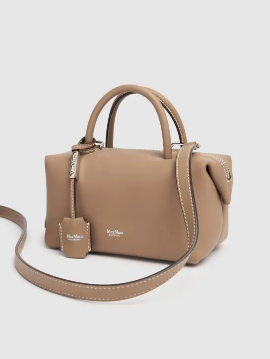 Max Mara   Small Holdall leather top handle bag 