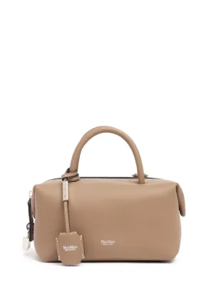 Max Mara   Small Holdall leather top handle bag 
