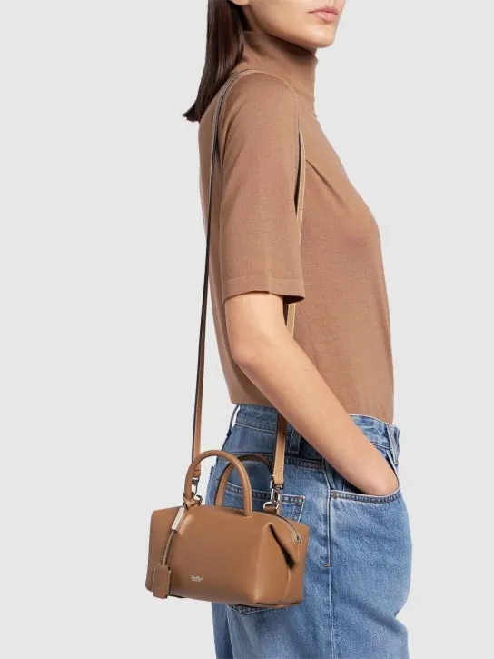 Max Mara   Small Holdall leather top handle bag 