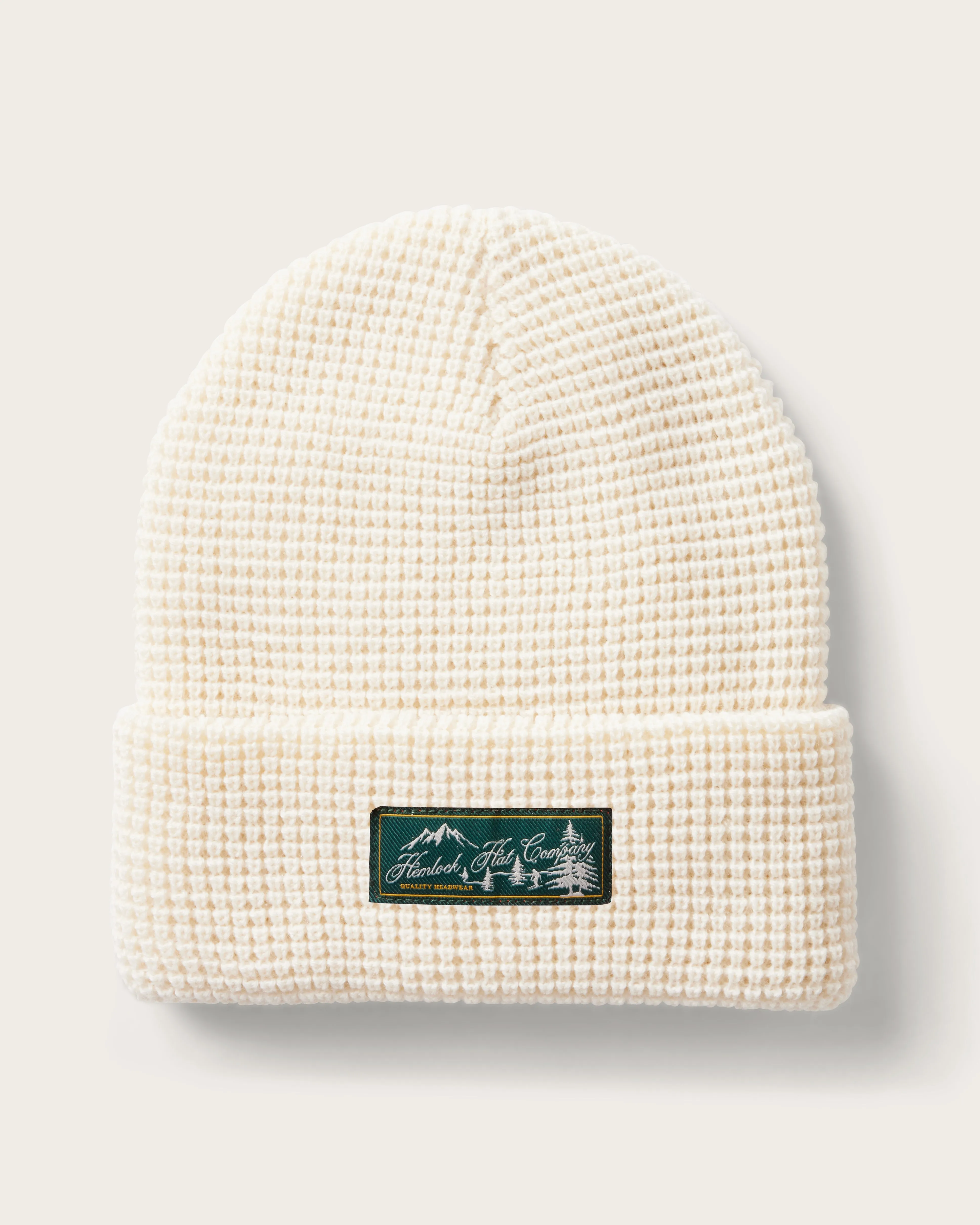 Meadows Waffle Beanie in Chalk