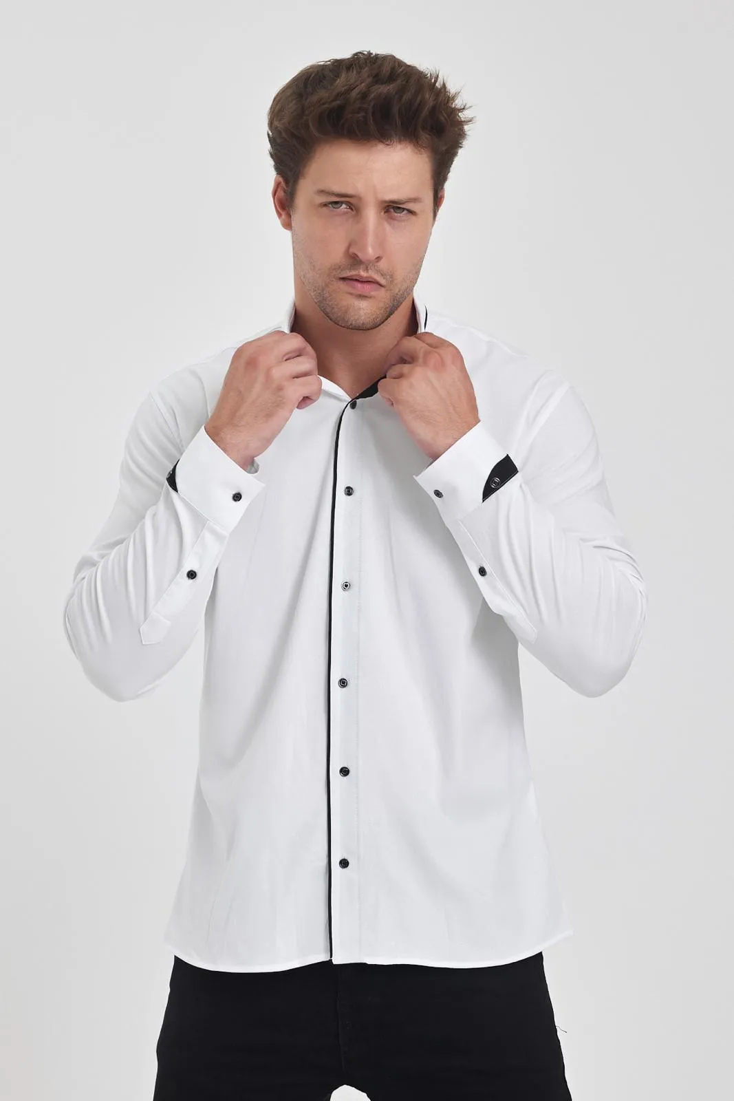 Men's Classic Button-Down Shirt – Timeless Style, Premium Comfort | 015