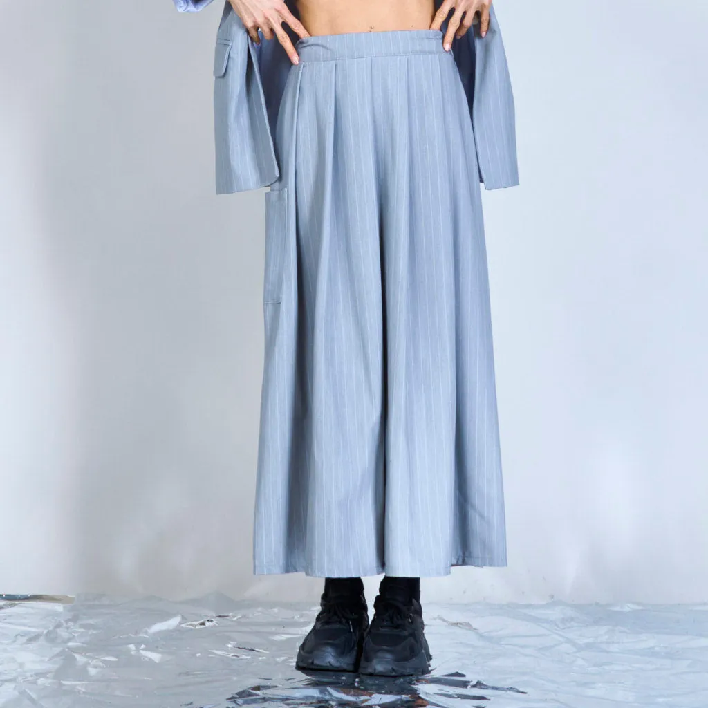 Midi pinstripes skirt wholesale