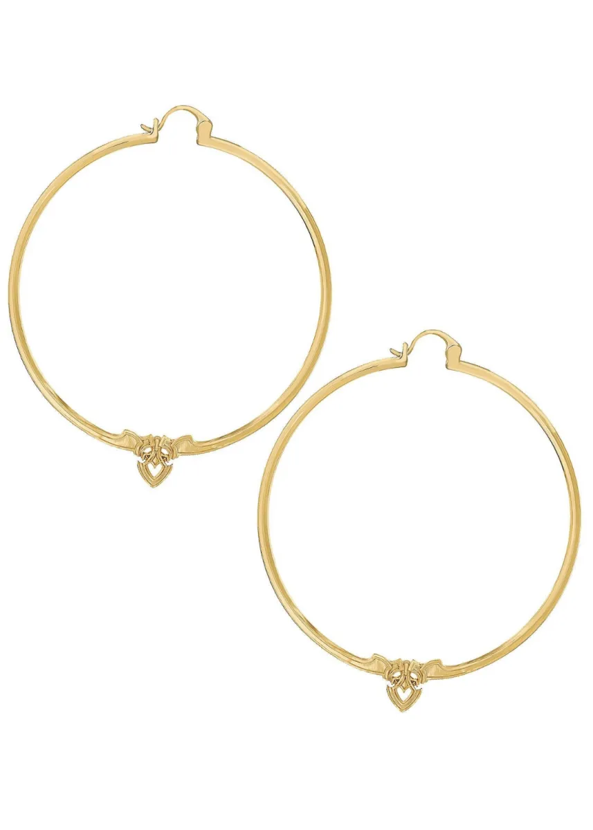 Minimalist Hoops in Gold