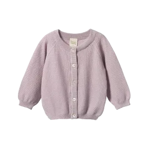NATURE BABY - PIPER CARDIGAN: LILAC
