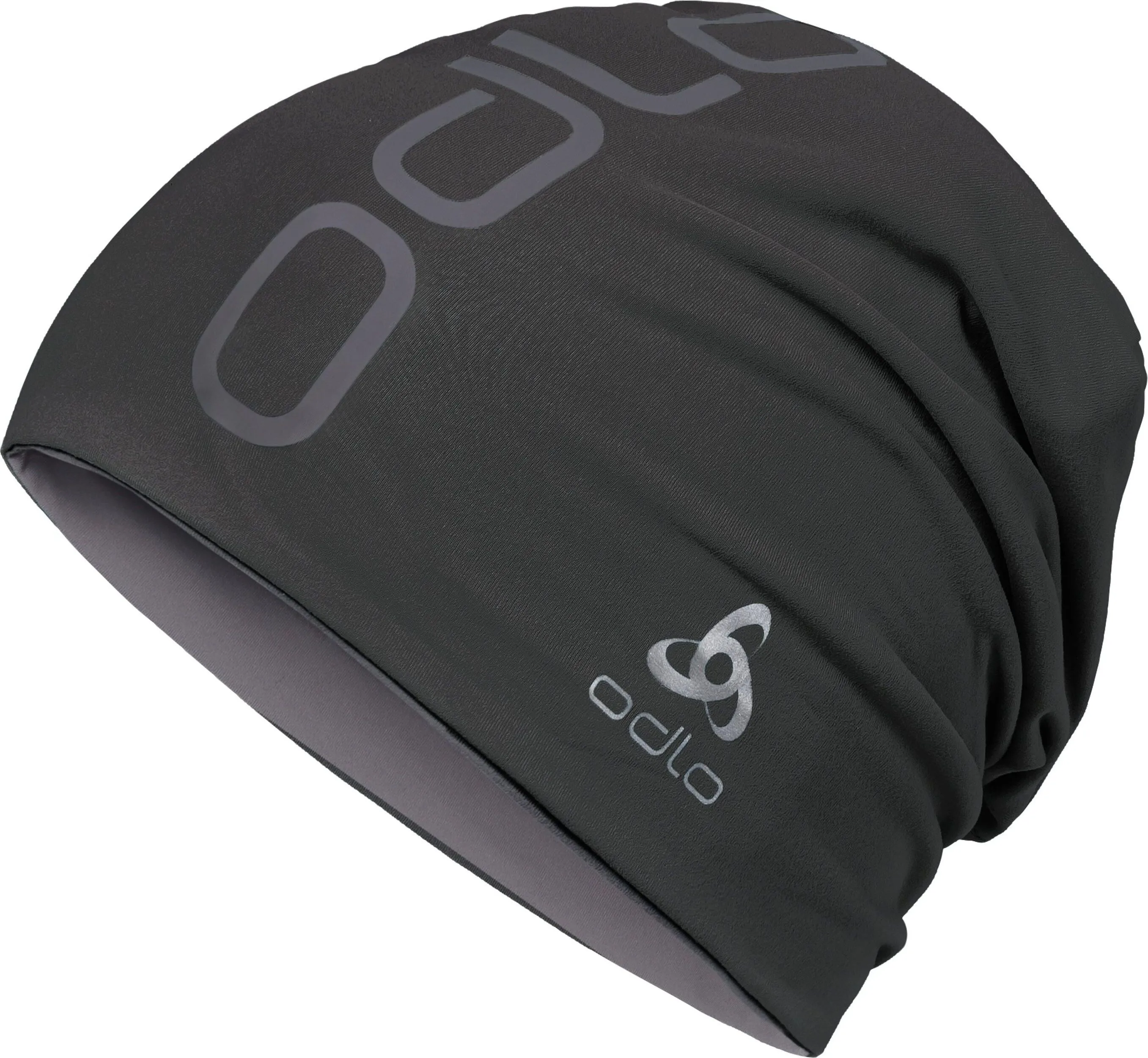 Odlo Reversible Beanie Hat Black/Odlo Steel Grey | Buy Odlo Reversible Beanie Hat Black/Odlo Steel Grey here | Outnorth