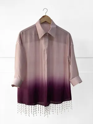 Ombrè Pearl Drop Shirt