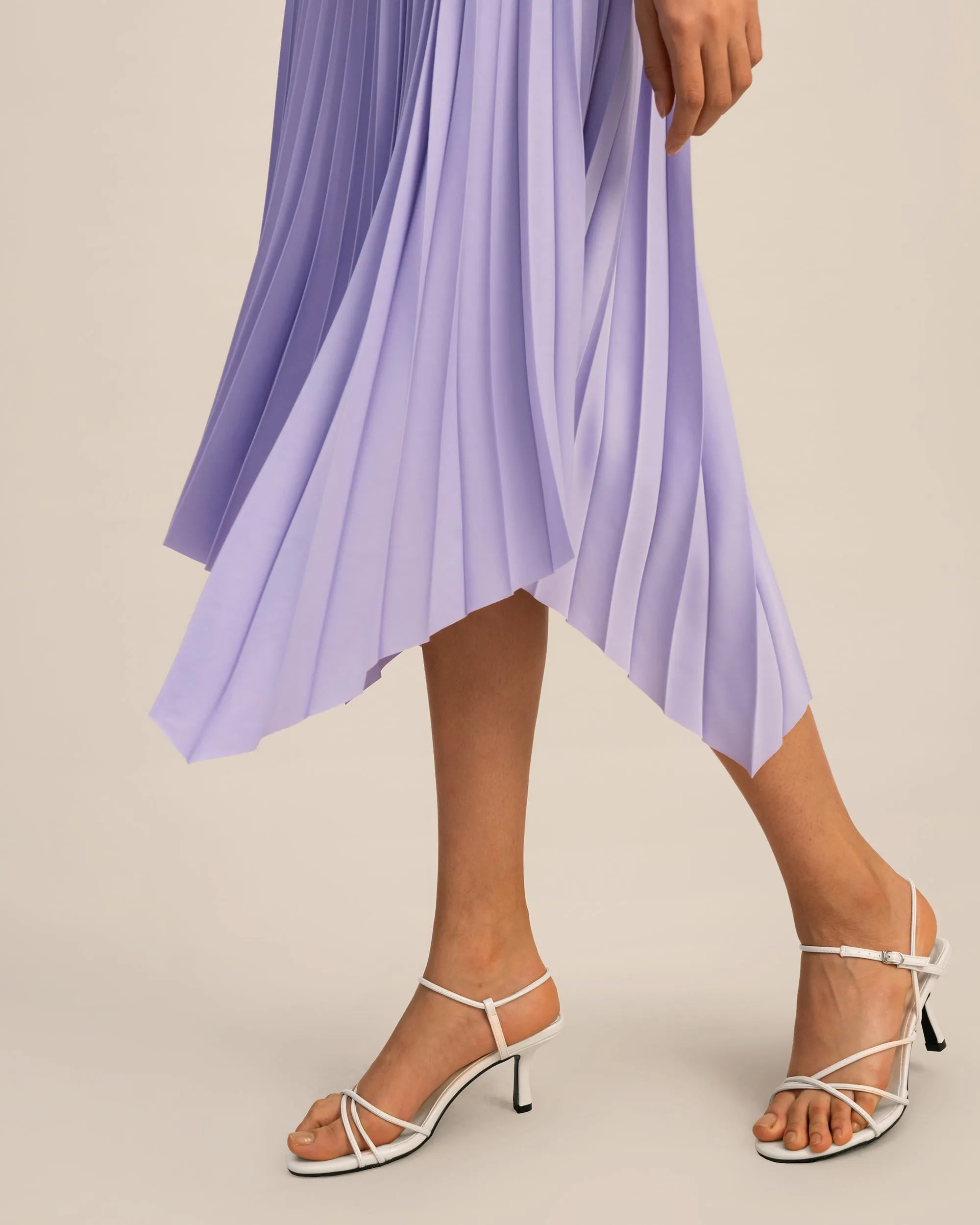 Pleated Handkerchief Skirt