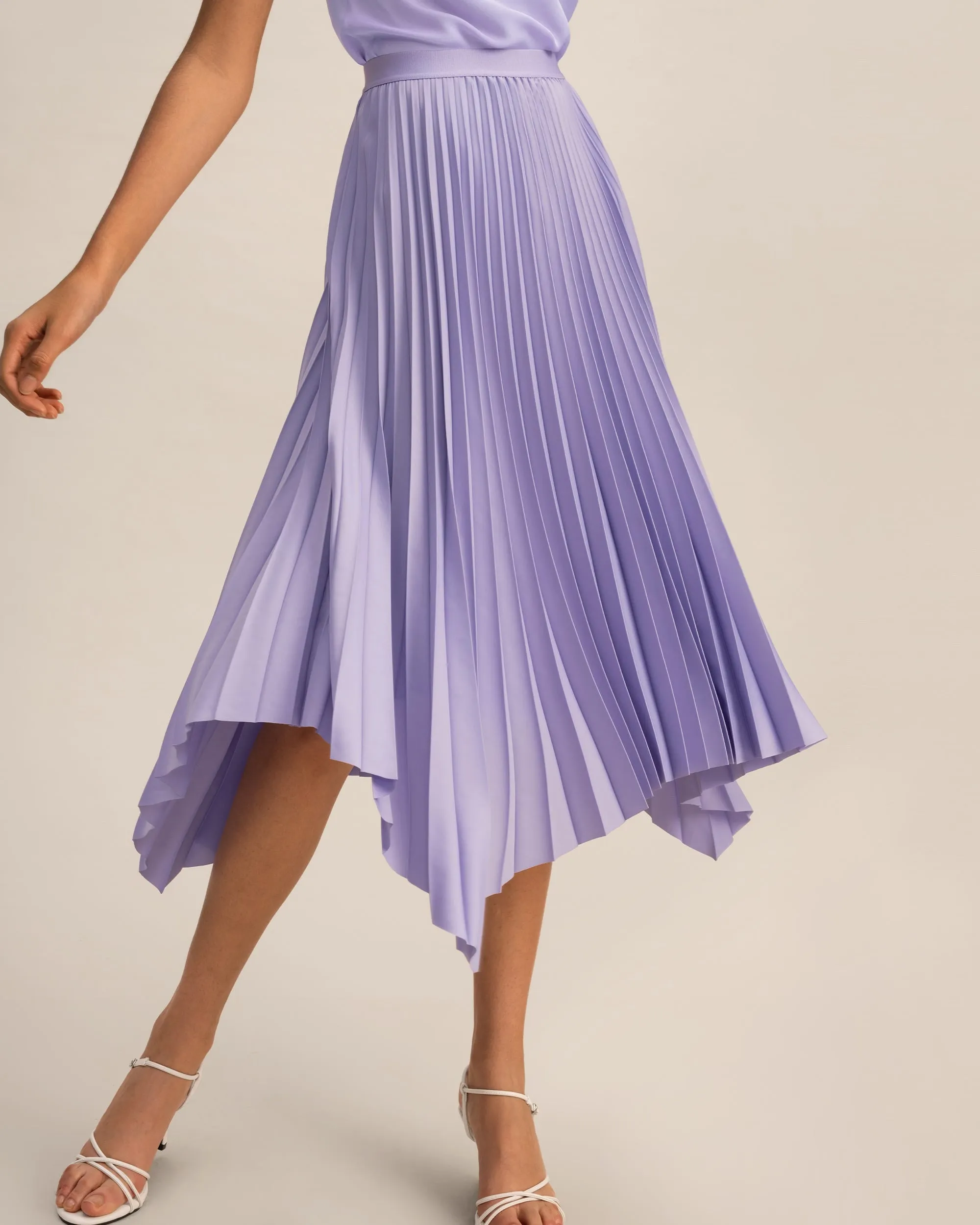 Pleated Handkerchief Skirt