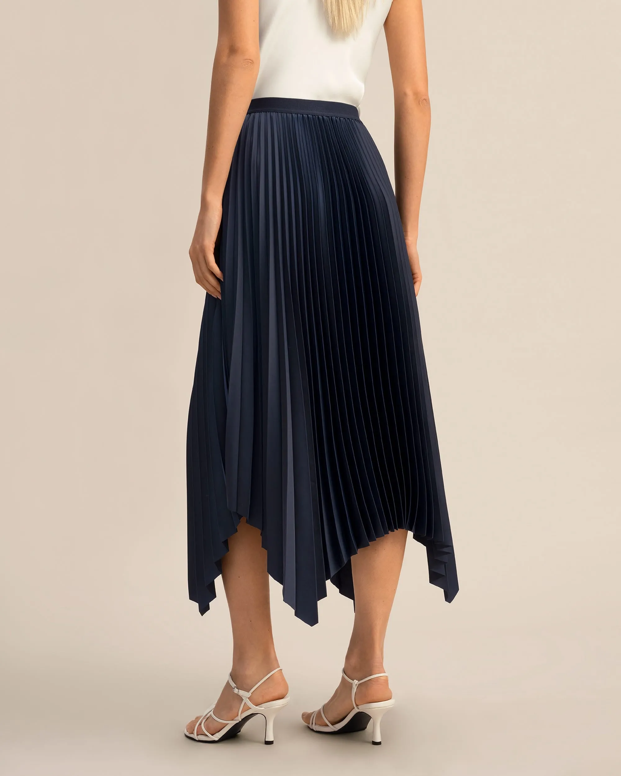 Pleated Handkerchief Skirt