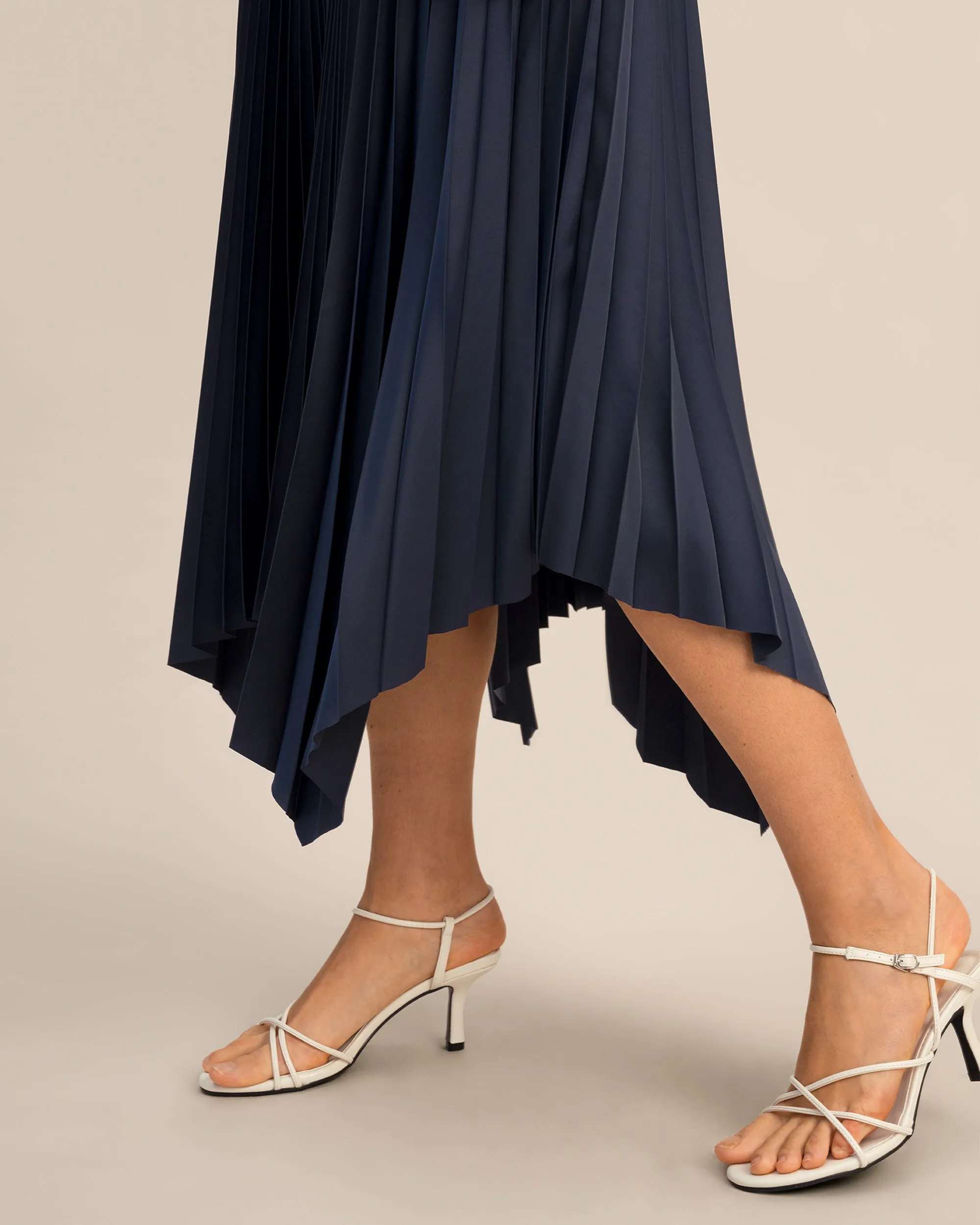 Pleated Handkerchief Skirt