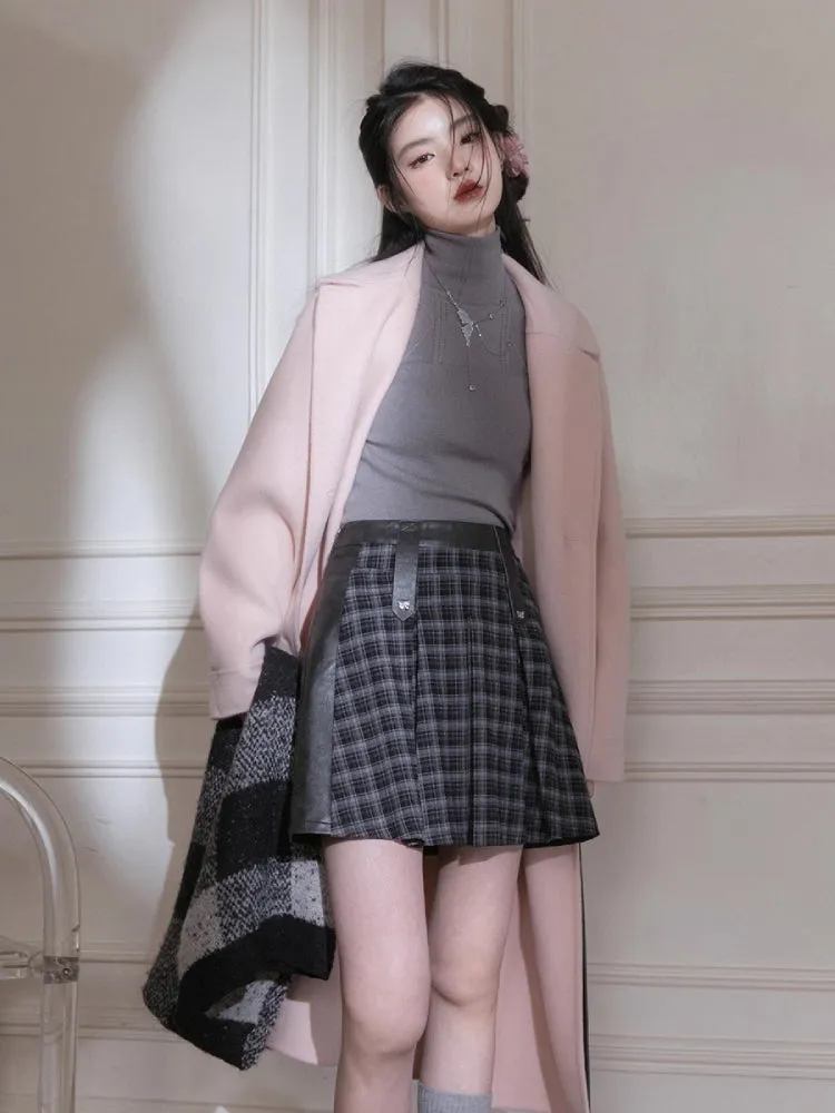 Pleated short skirt【s0000005780】