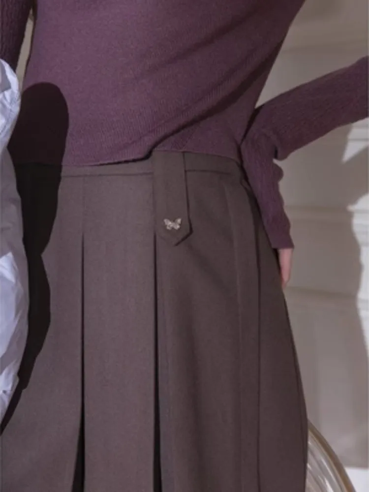 Pleated short skirt【s0000005780】