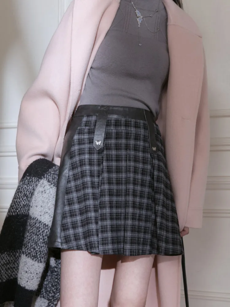 Pleated short skirt【s0000005780】