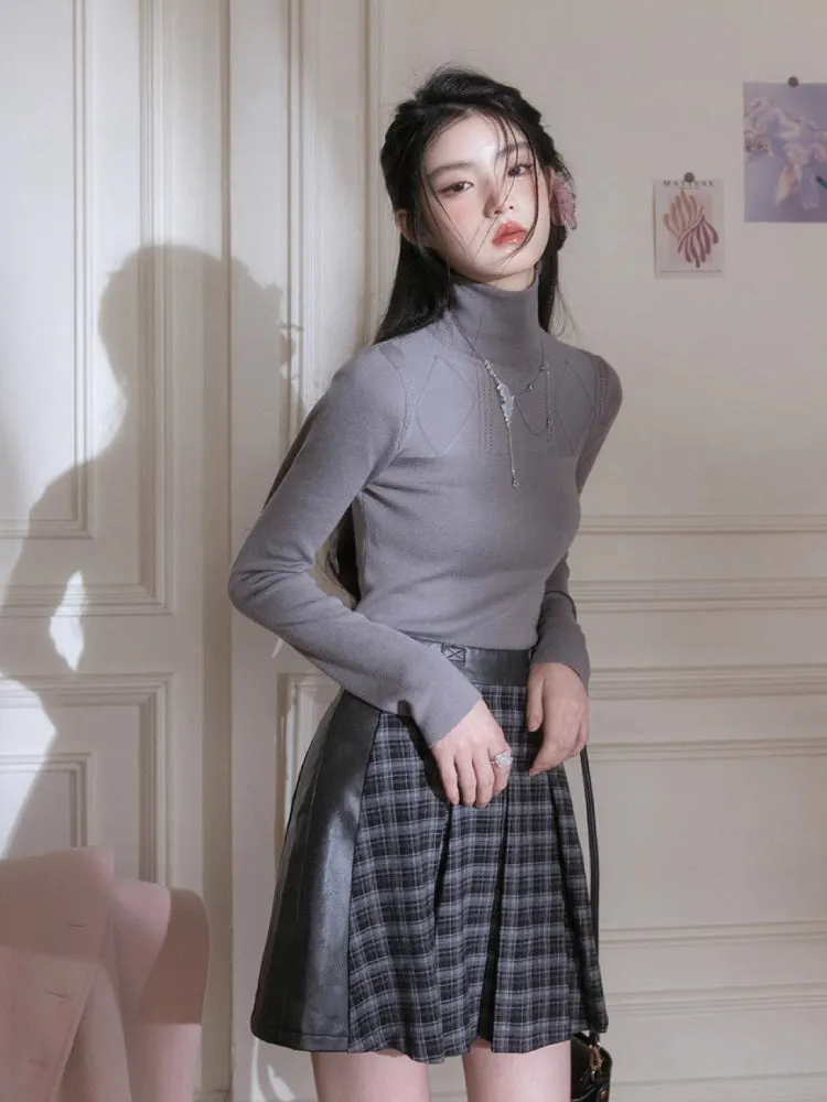 Pleated short skirt【s0000005780】