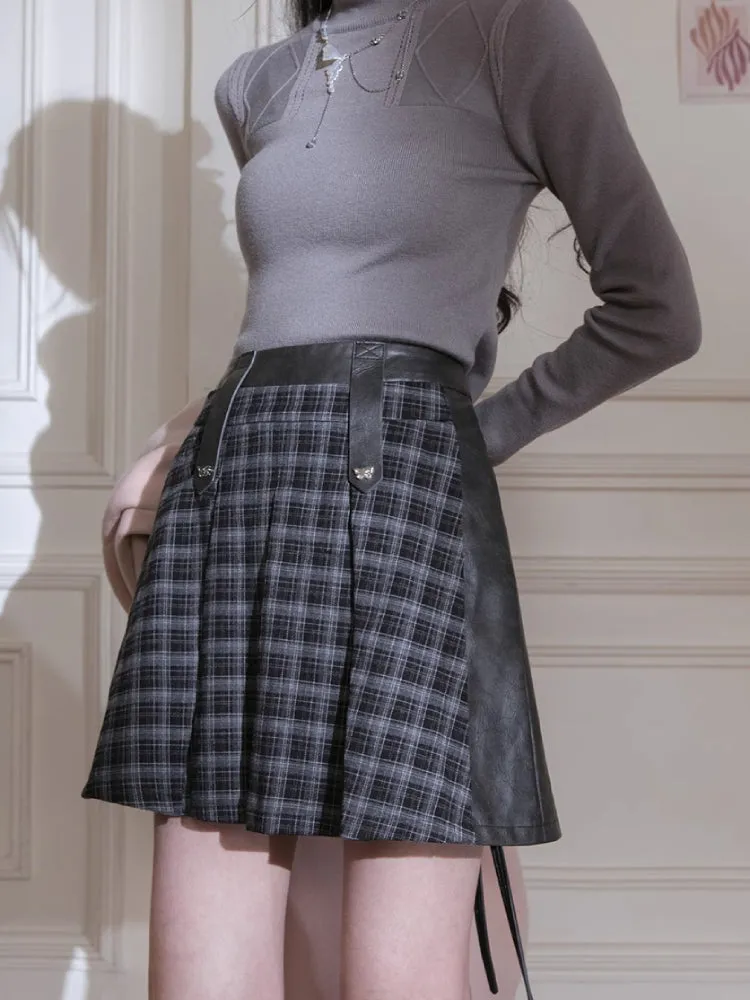 Pleated short skirt【s0000005780】