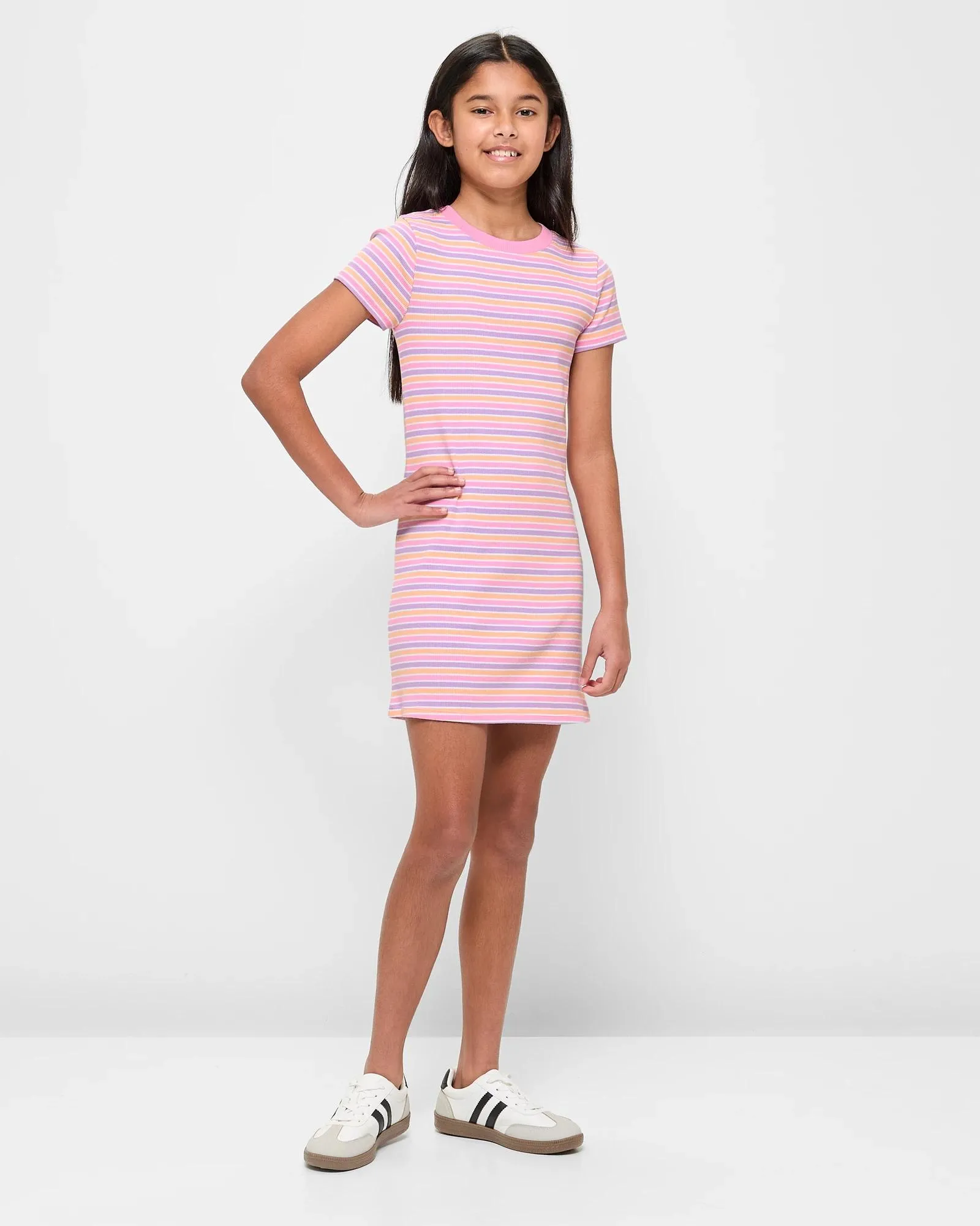 popular  Australian Cotton Rib Crew Knit Dress