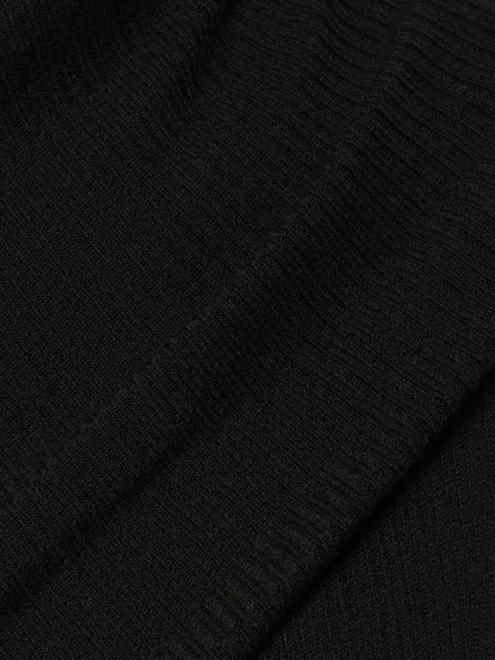 Rick Owens   One-shoulder wool knit dress 